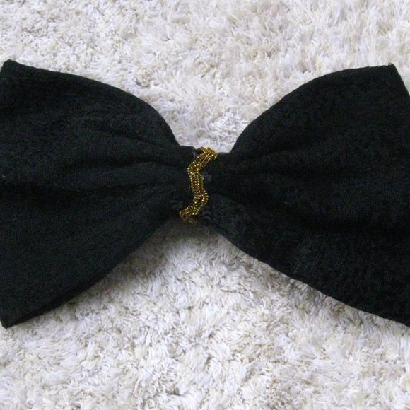 Vintage 80s Big Hair Bows Bundle of 6 Hair Accessories - Picture 3 of 8